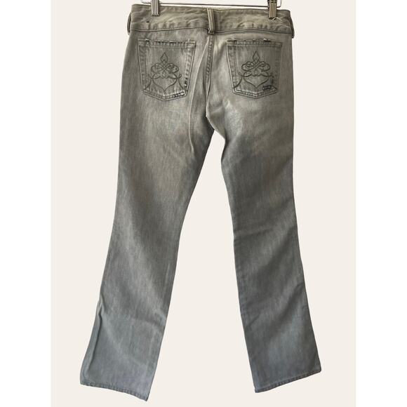 Diesel Gray Low Rise Straight Leg Denim Jeans Size 25 - Picture 5 of 8